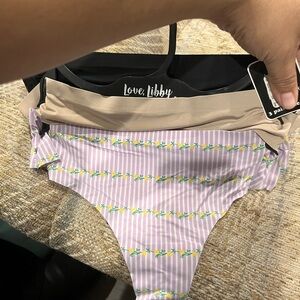 Women's Panties - Black, Tan, and Pink